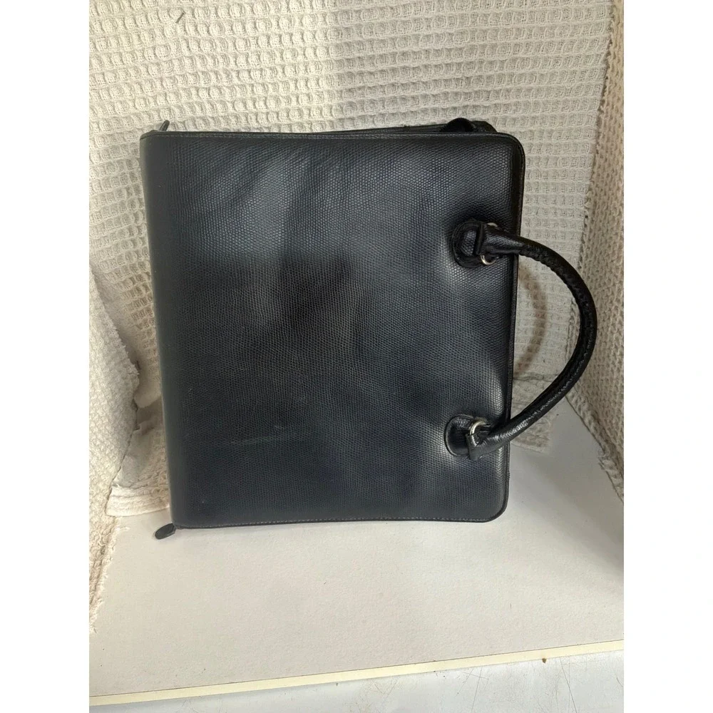 Professional Unisex Franklin Covey 7-Ring Zippered Planner Binder OS Black